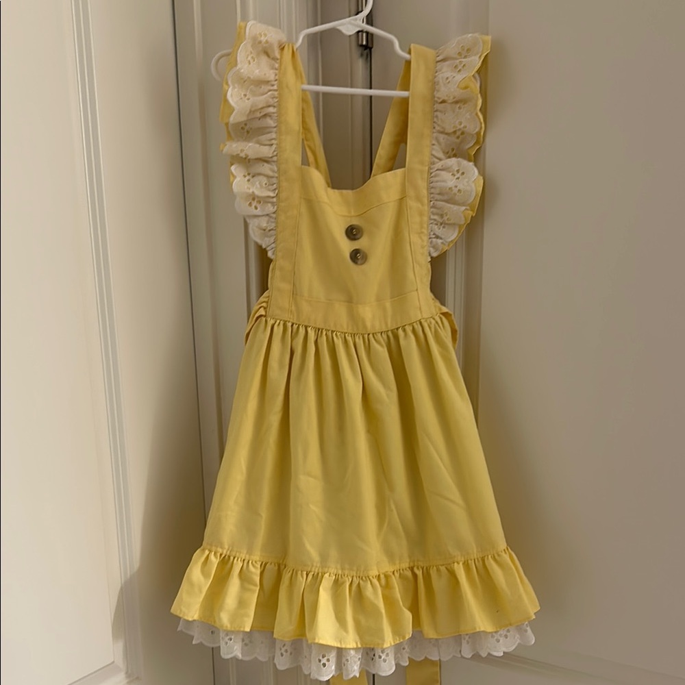 Yellow Ruffled Kids Dress